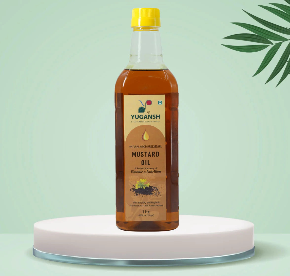 Natural Wood Pressed Mustard Oil